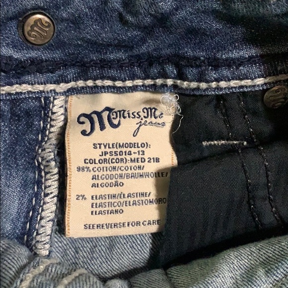 Miss Me Bootcut Light Wash White Stitch Jeans 25 - Picture 8 of 8